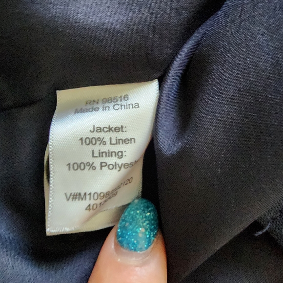 Coldwater Creek Linen Blazer - Picture 4 of 4